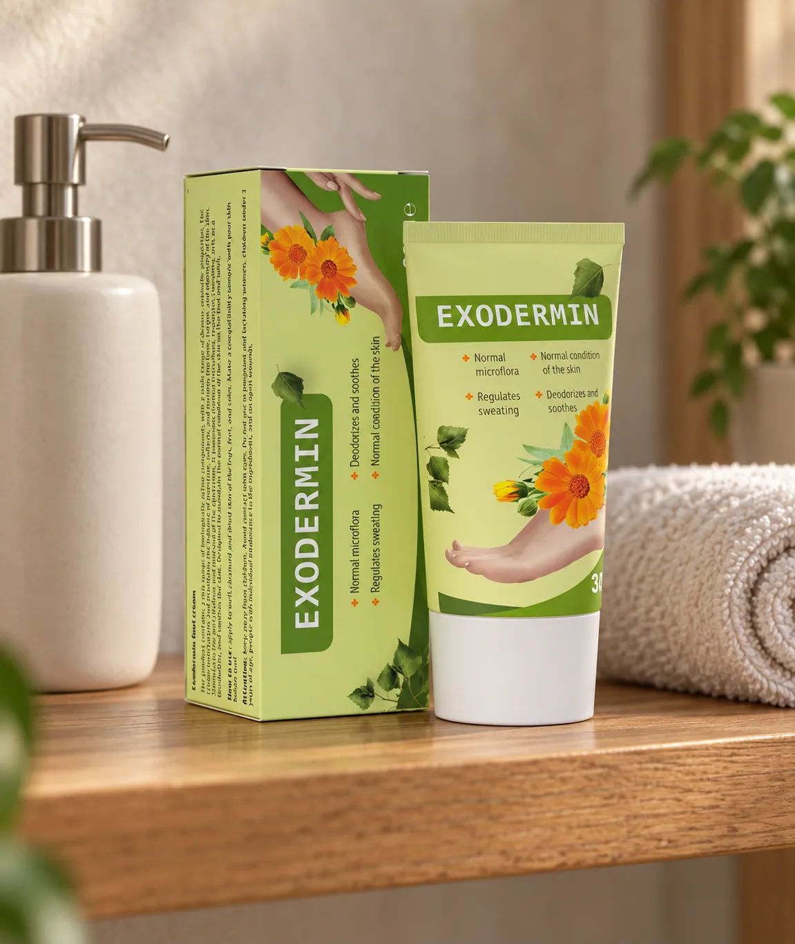 EXODERMIN — Verpackung im Alltag