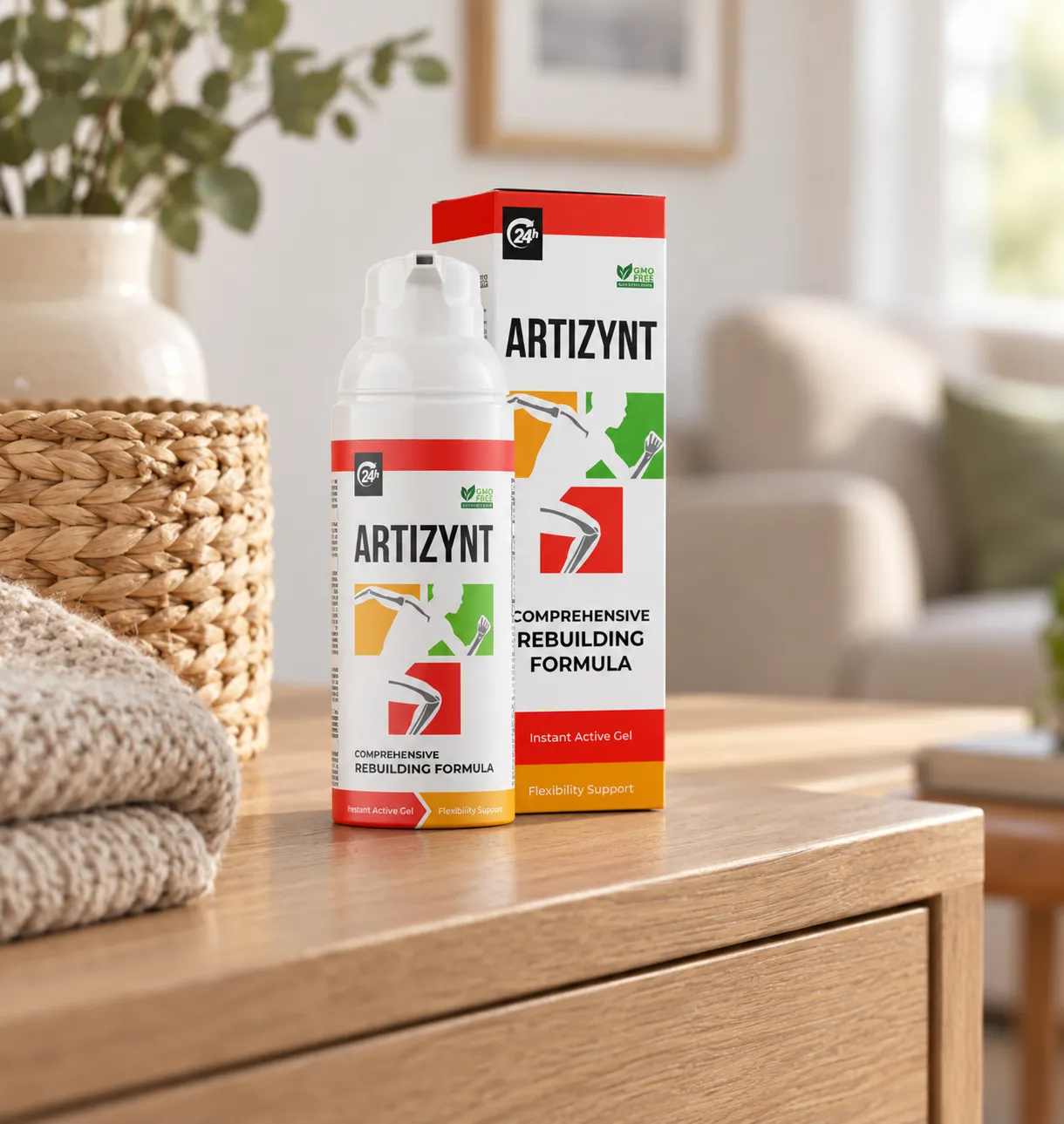 ArtiZynt Gel — Verpackung im Alltag