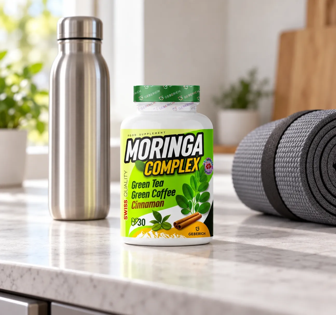 Moringa Complex — Verpackung im Alltag