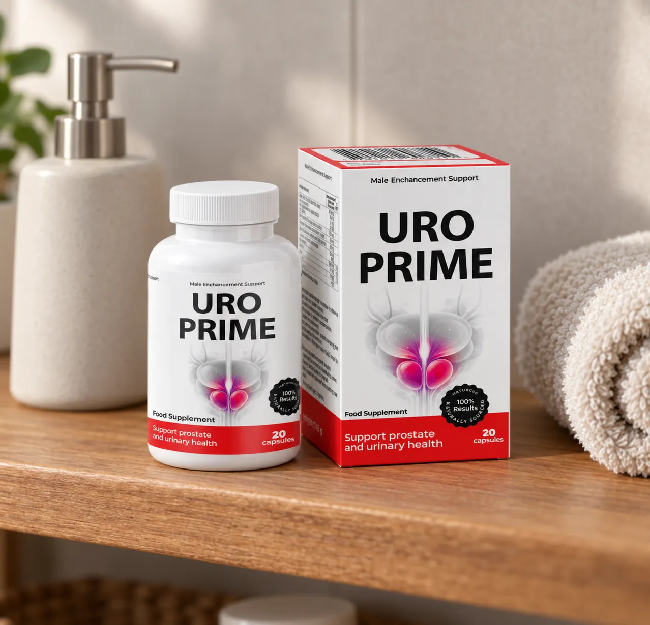 UroPrime — Verpackung im Alltag