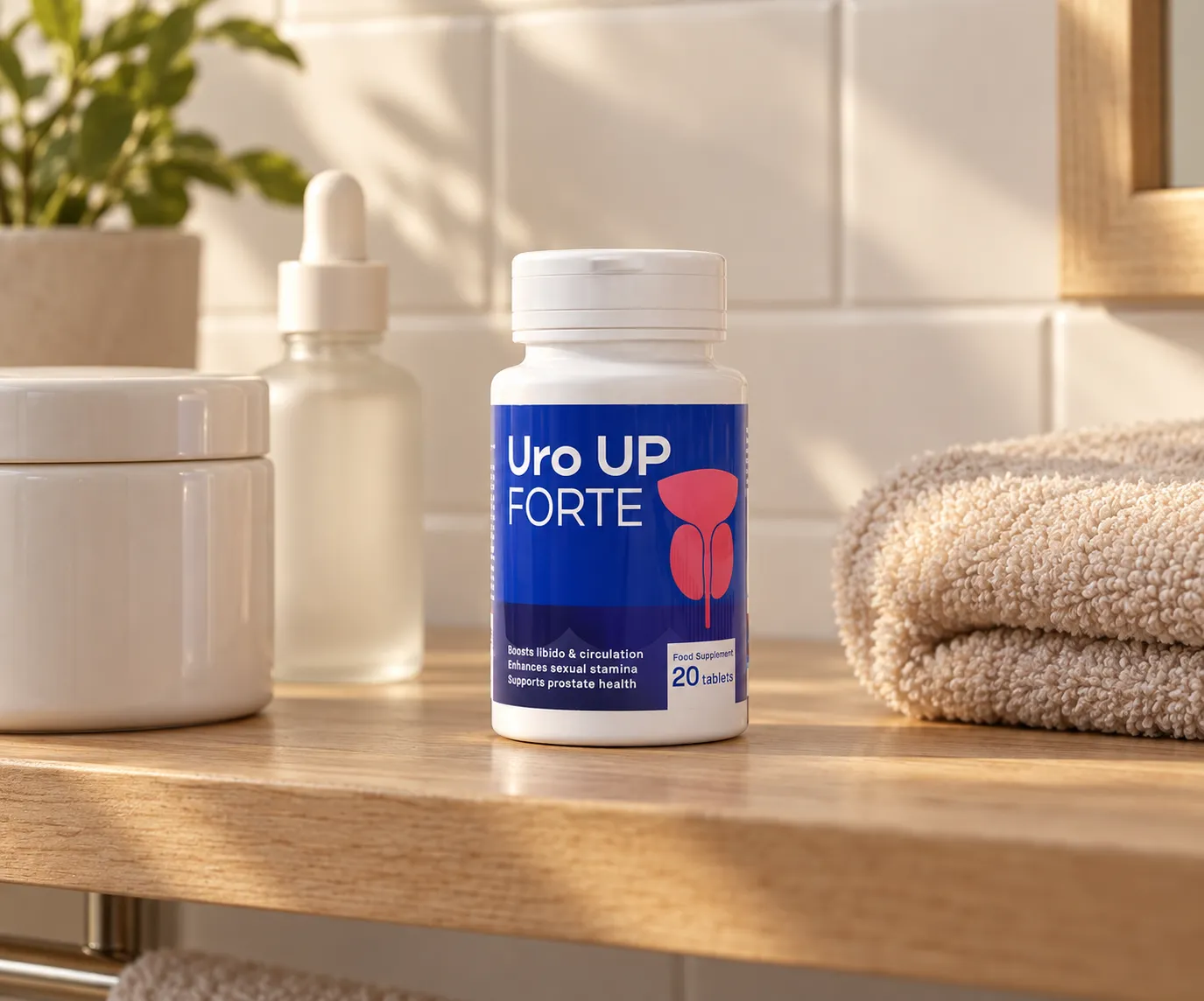 Uro UP Forte — Verpackung im Alltag